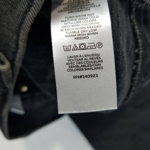 LOFT Jeans Size 32 14 Black Velvet Stripe High Rise Wide Leg Jean Petite Inseam - Picture 8 of 12